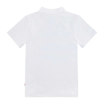 White - Back - Levis Childrens-Kids Regular Short-Sleeved Polo Shirt