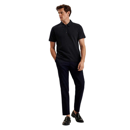 Navy - Pack Shot - Ted Baker Mens Elgrave Regular Polo Shirt