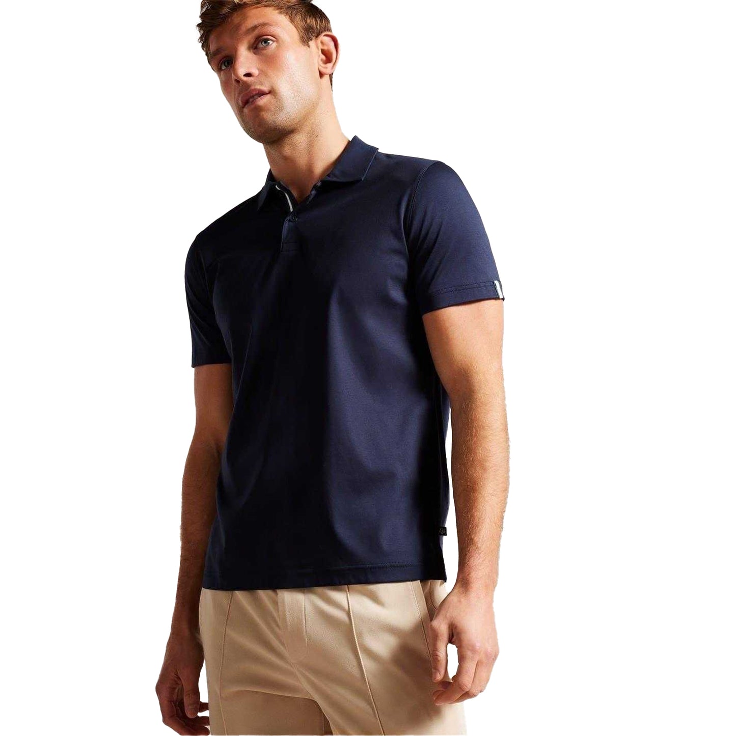 Navy - Lifestyle - Ted Baker Mens Zeiter Cotton Polo Shirt