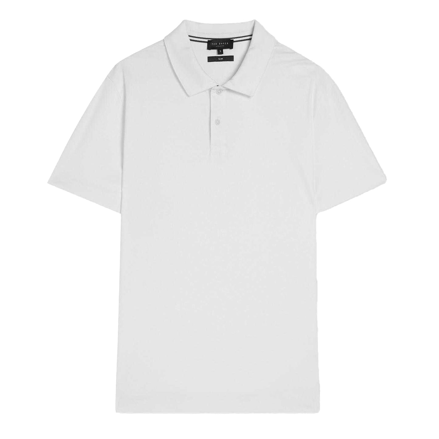 White - Front - Ted Baker Mens Zeiter Cotton Polo Shirt