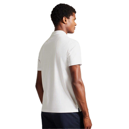 White - Back - Ted Baker Mens Zeiter Cotton Polo Shirt