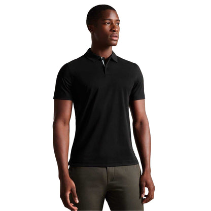 Black - Lifestyle - Ted Baker Mens Zeiter Cotton Polo Shirt