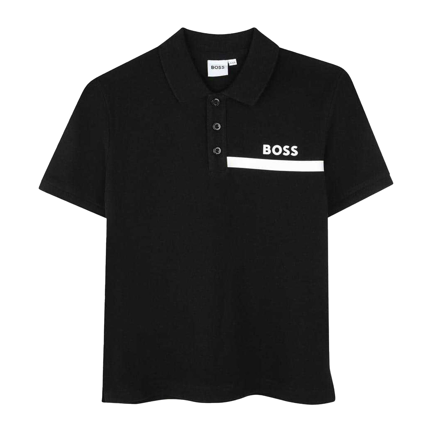 Black - Front - Boss Mens Regular Polo Shirt
