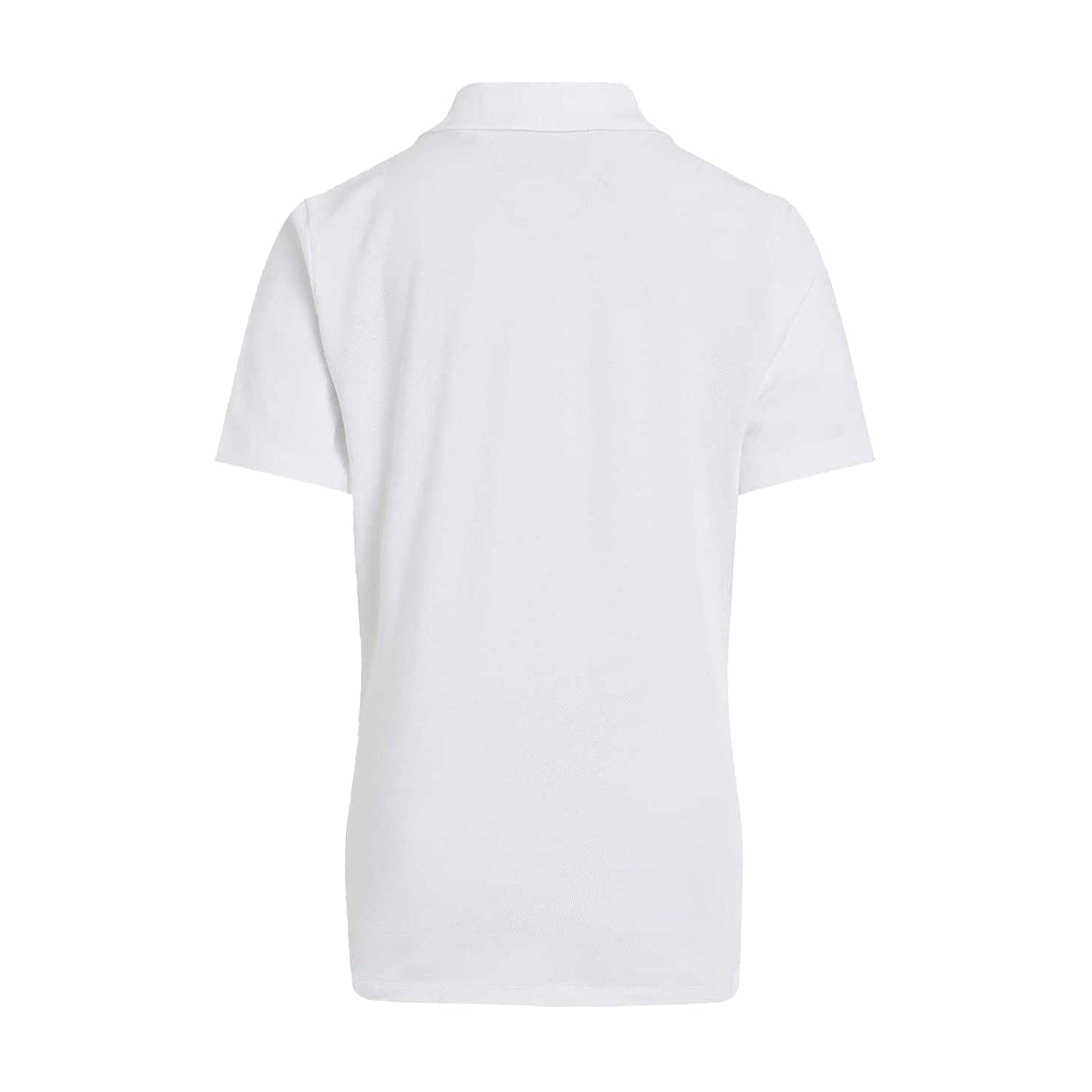 White - Back - Calvin Klein Boys Regular Short-Sleeved Polo Shirt