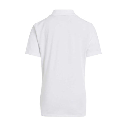 White - Back - Calvin Klein Boys Regular Short-Sleeved Polo Shirt