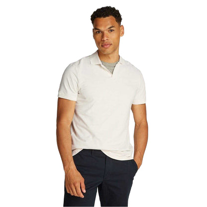 Ivory-Petal - Side - Tommy Hilfiger Mens Terry Regular Polo Shirt