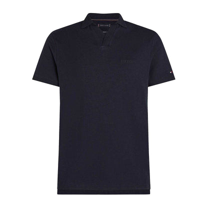 Desert Sky - Front - Tommy Hilfiger Mens Terry Regular Polo Shirt
