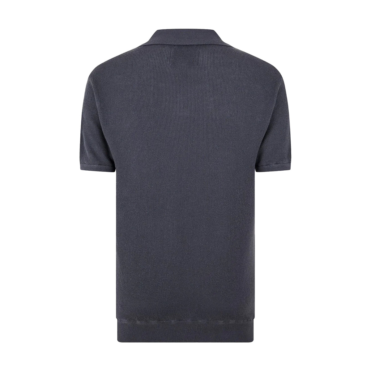 Forged Iron - Back - Jack Wills Mens Knitted Polo Shirt