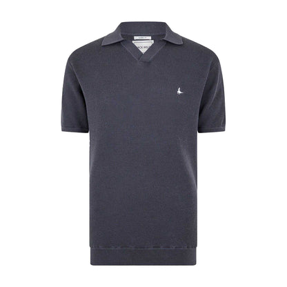 Forged Iron - Front - Jack Wills Mens Knitted Polo Shirt