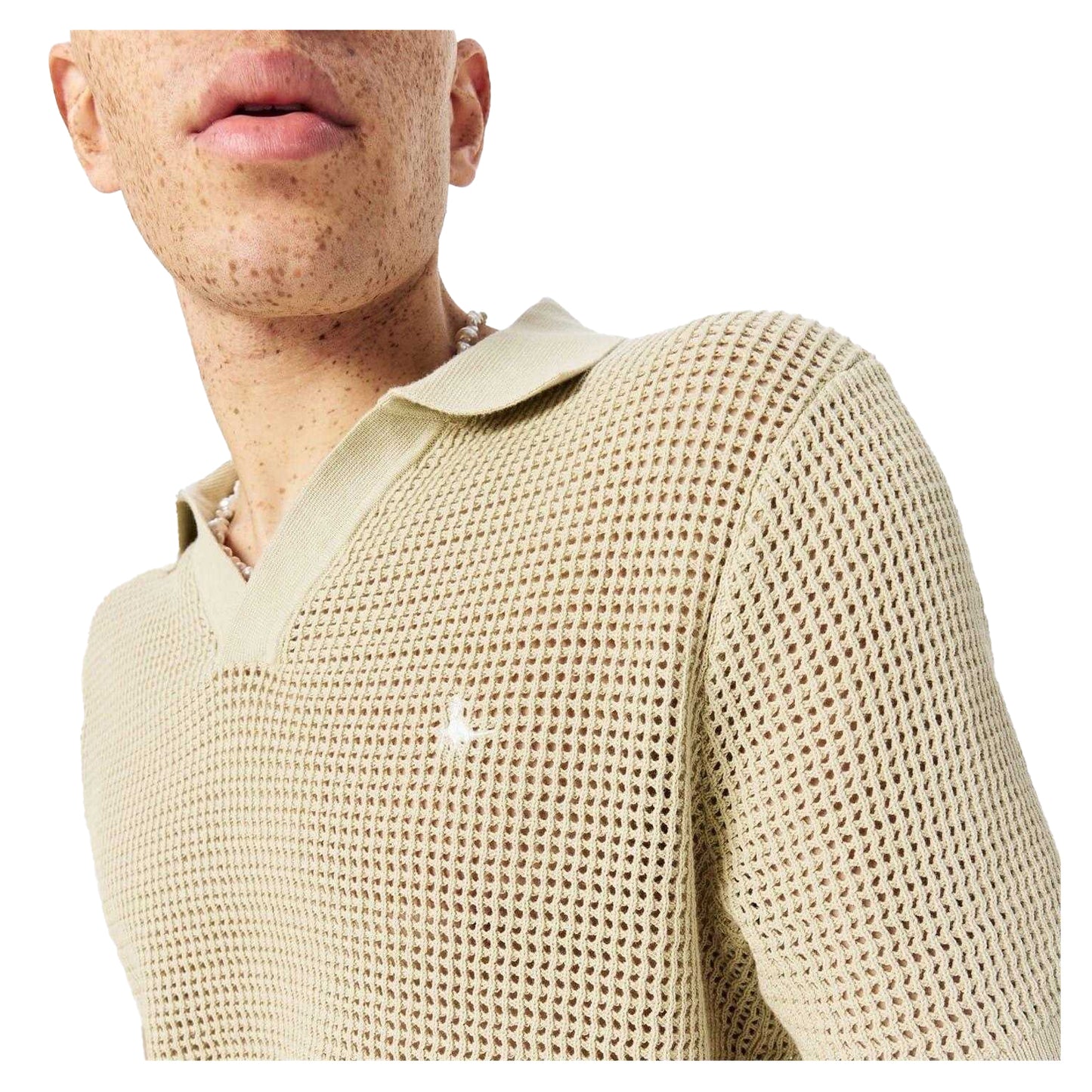 Pistachio - Lifestyle - Jack Wills Mens Knitted Regular Polo Shirt