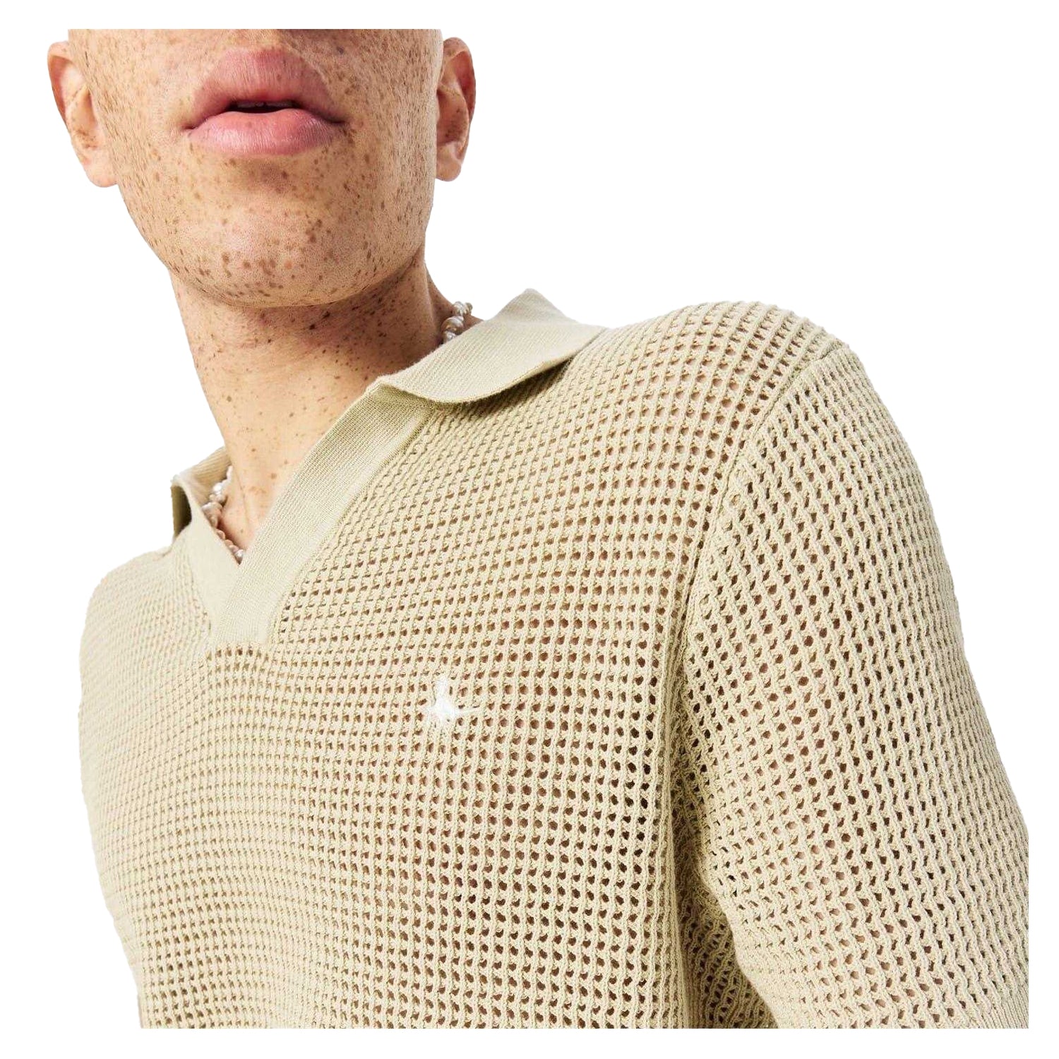 Pistachio - Lifestyle - Jack Wills Mens Knitted Regular Polo Shirt