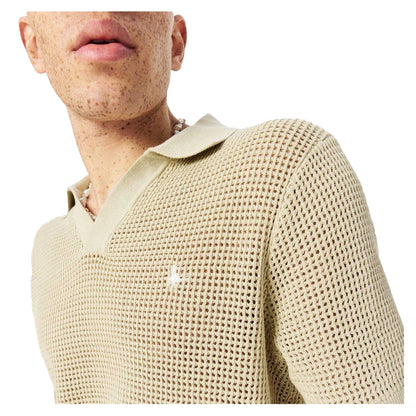Pistachio - Lifestyle - Jack Wills Mens Knitted Regular Polo Shirt