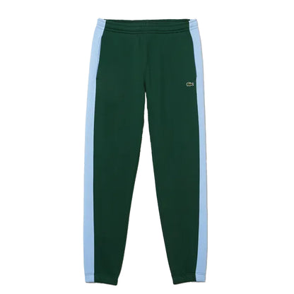 Green - Front - Lacoste Mens Contrast Striped Jogging Bottoms