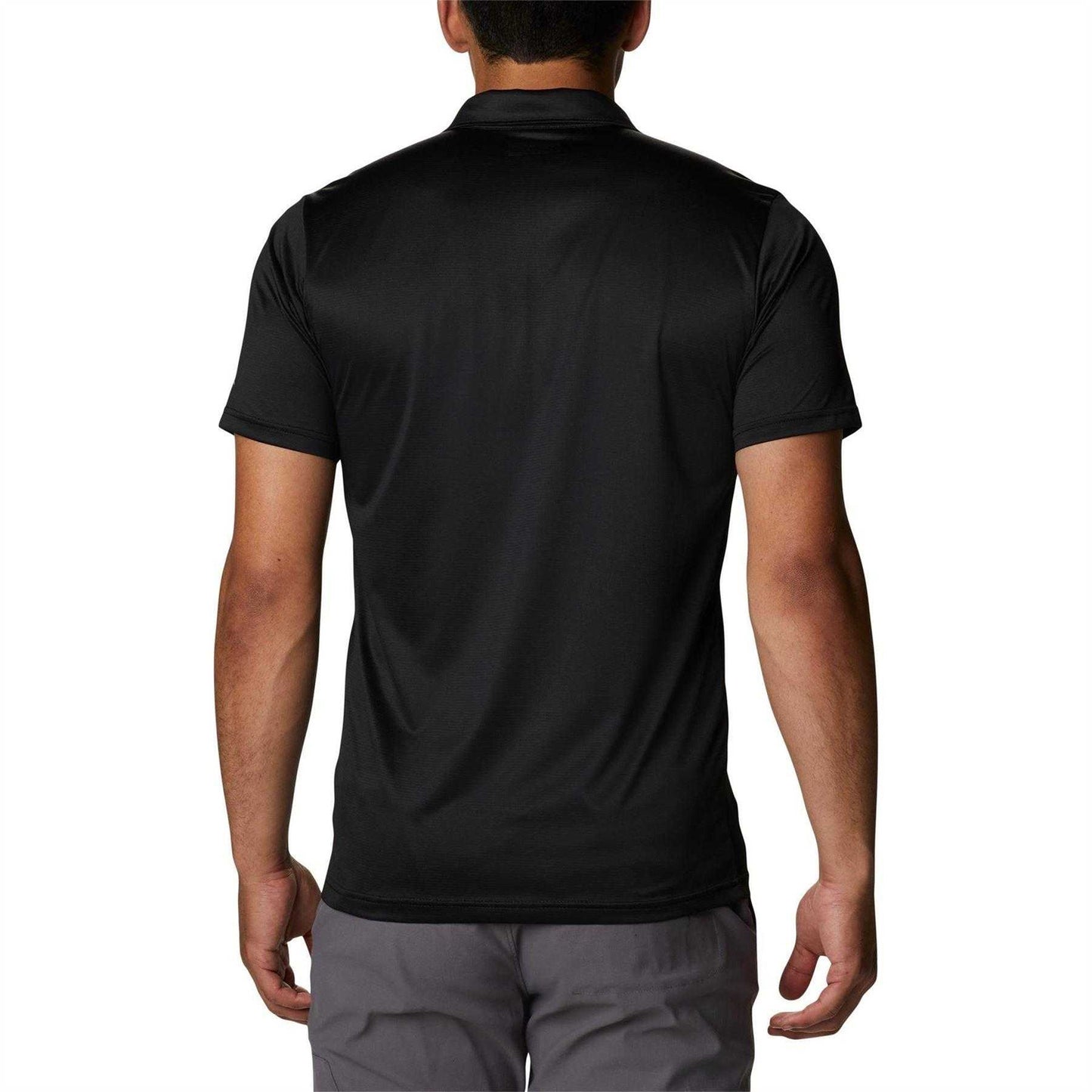 Black - Back - Columbia Mens Short-Sleeved Polo Shirt