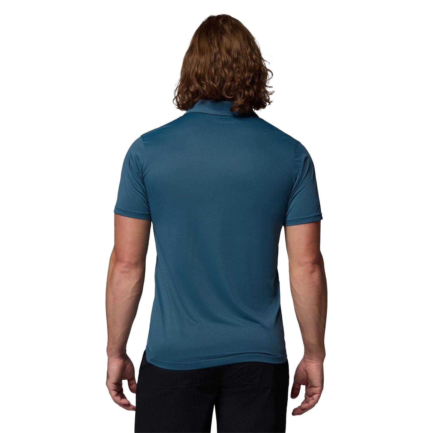 Blue - Back - Columbia Mens Short-Sleeved Polo Shirt