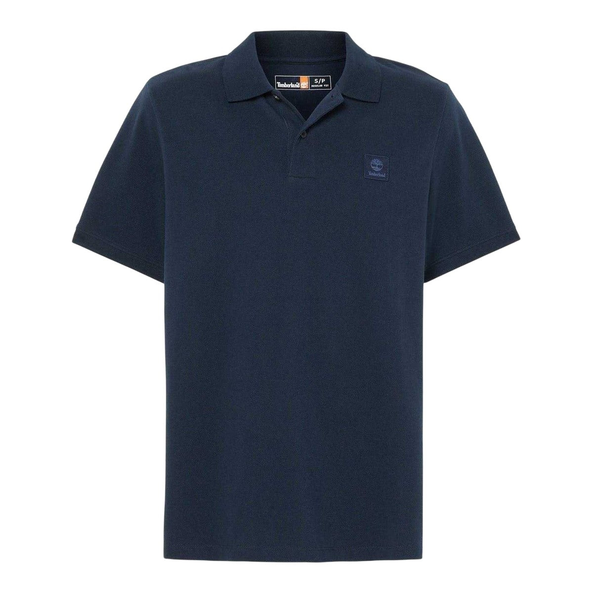 Dark Sapphire - Front - Timberland Mens Badge Regular Short-Sleeved Polo Shirt