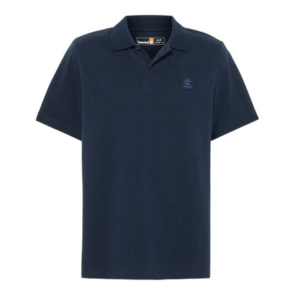 Dark Sapphire - Front - Timberland Mens Badge Regular Short-Sleeved Polo Shirt