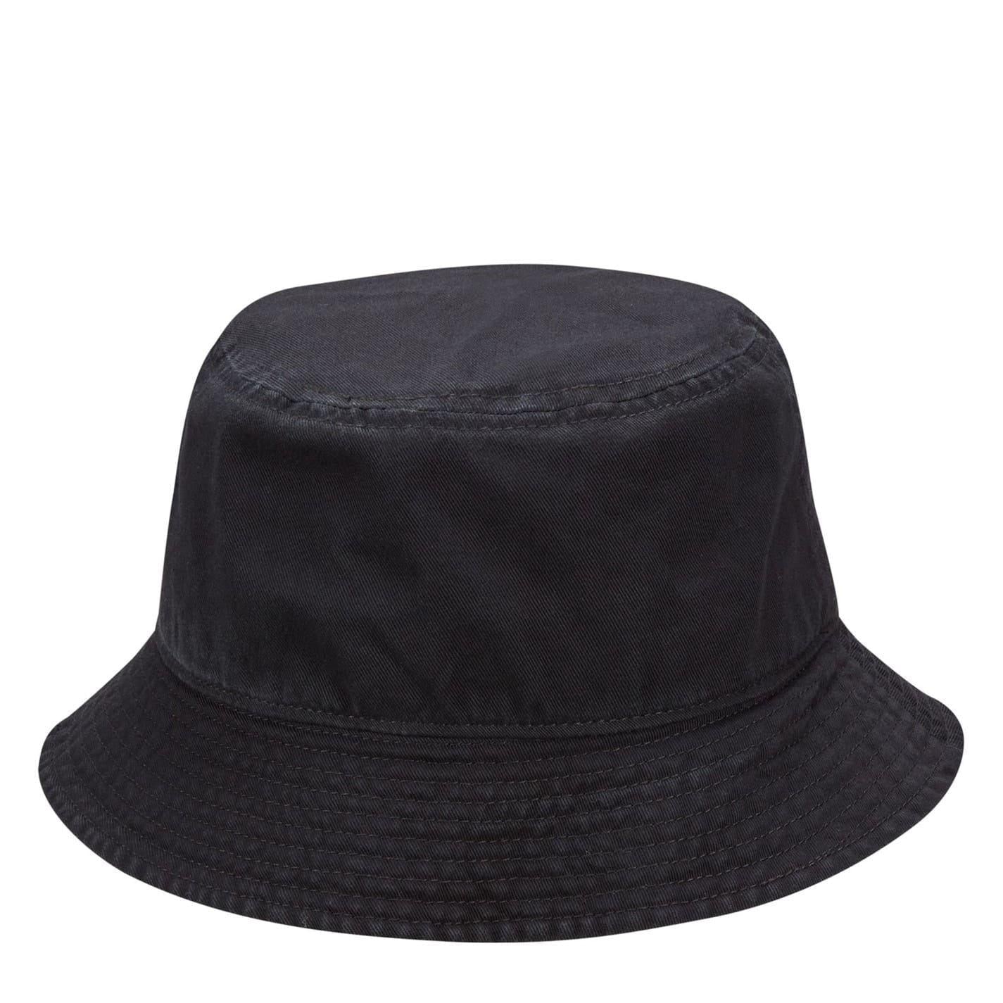 Black-White - Back - Nike Futura Embroidered Logo Casual Bucket Hat
