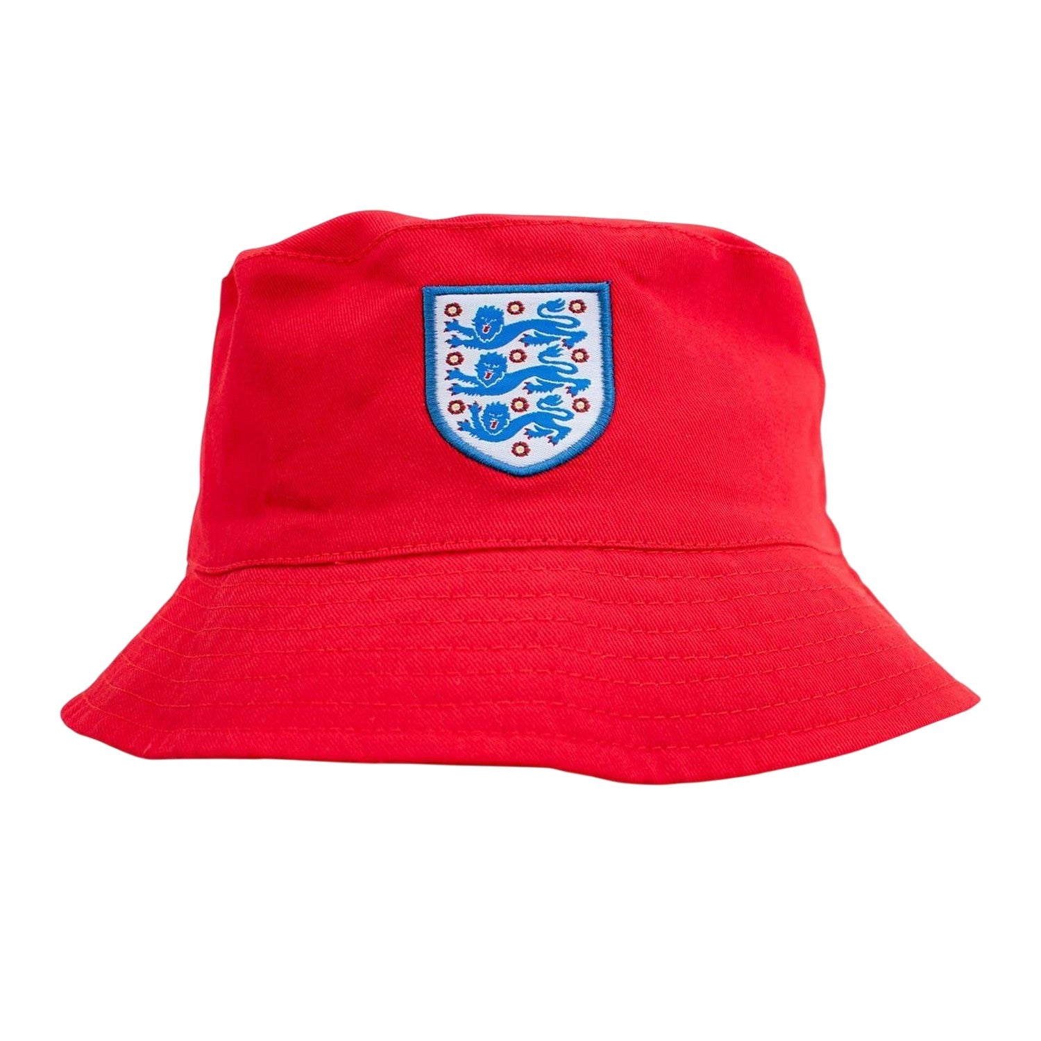 Red-White - Front - England Unisex Adult Camouflage Fabric Bucket Hat