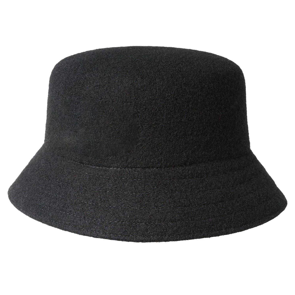 Black - Back - Kangol Unisex Adult Seamless Wool Casual Bucket Hat