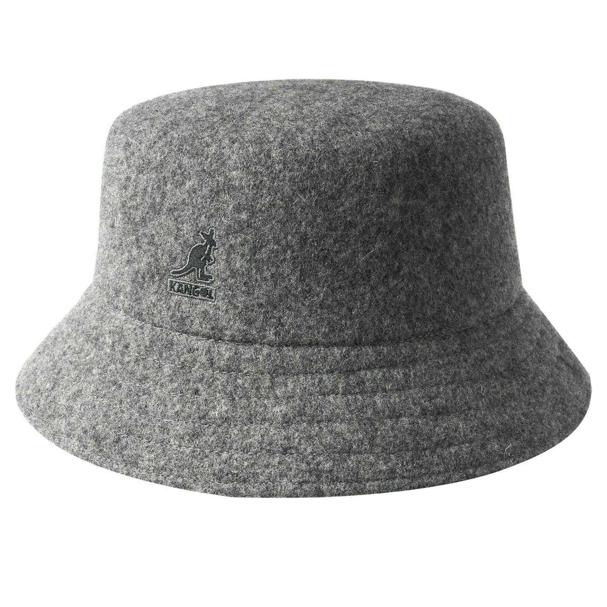Flannel Grey - Front - Kangol Unisex Adult Seamless Wool Casual Bucket Hat