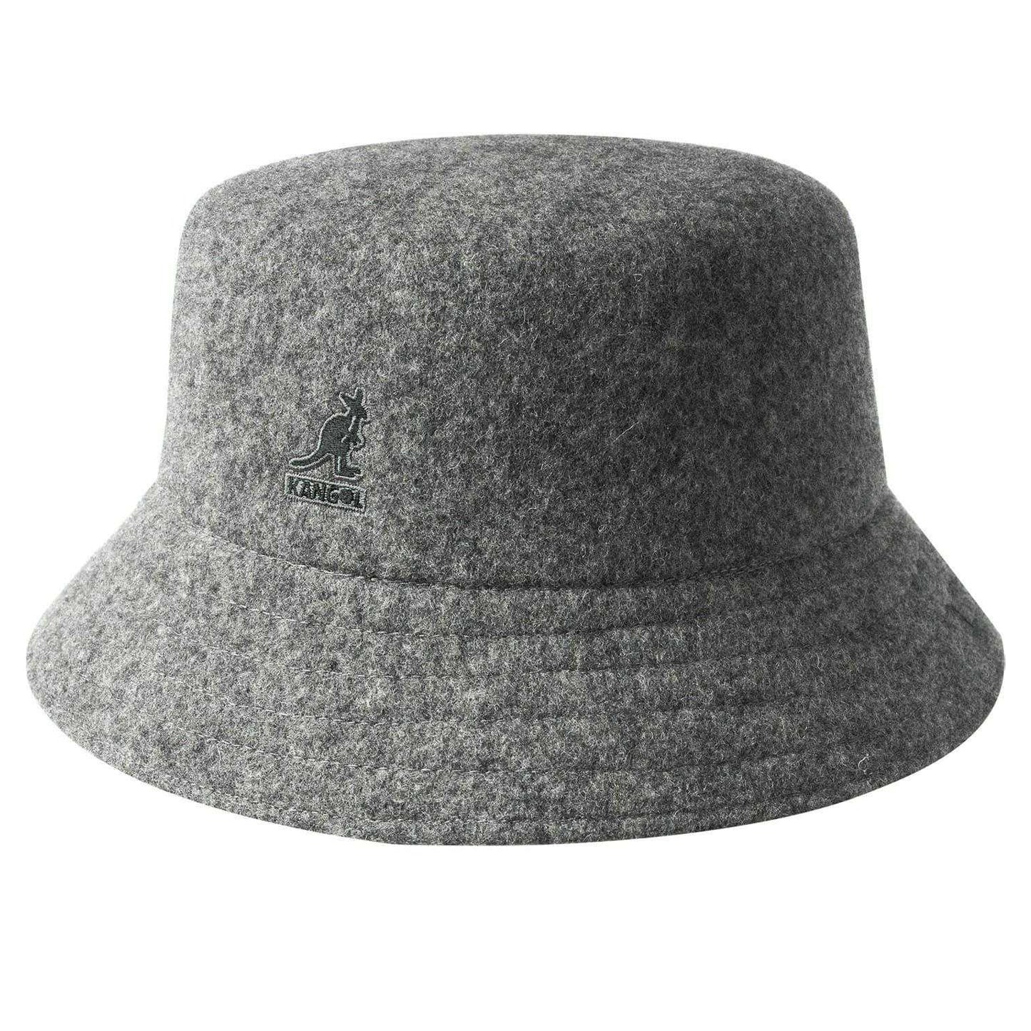 Flannel Grey - Front - Kangol Unisex Adult Seamless Wool Casual Bucket Hat