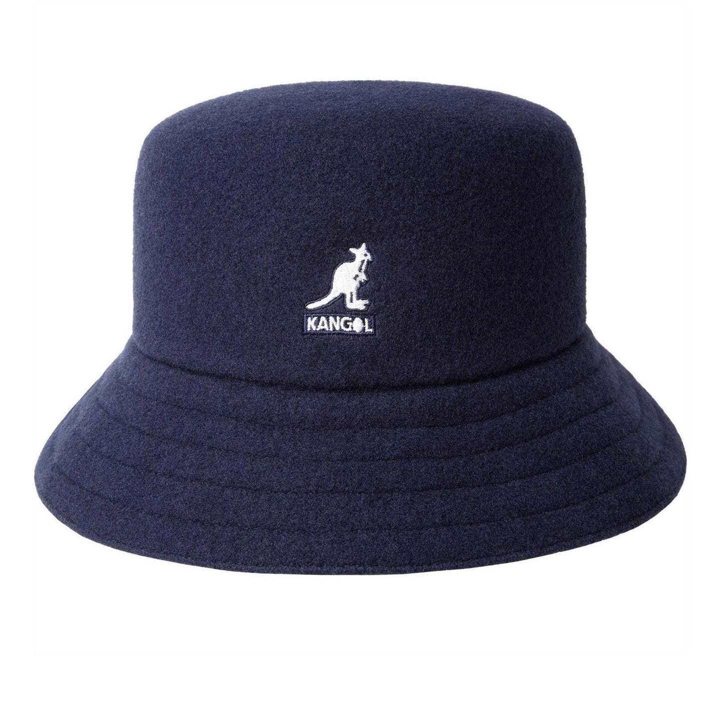 Navy - Front - Kangol Unisex Adult Seamless Wool Casual Bucket Hat