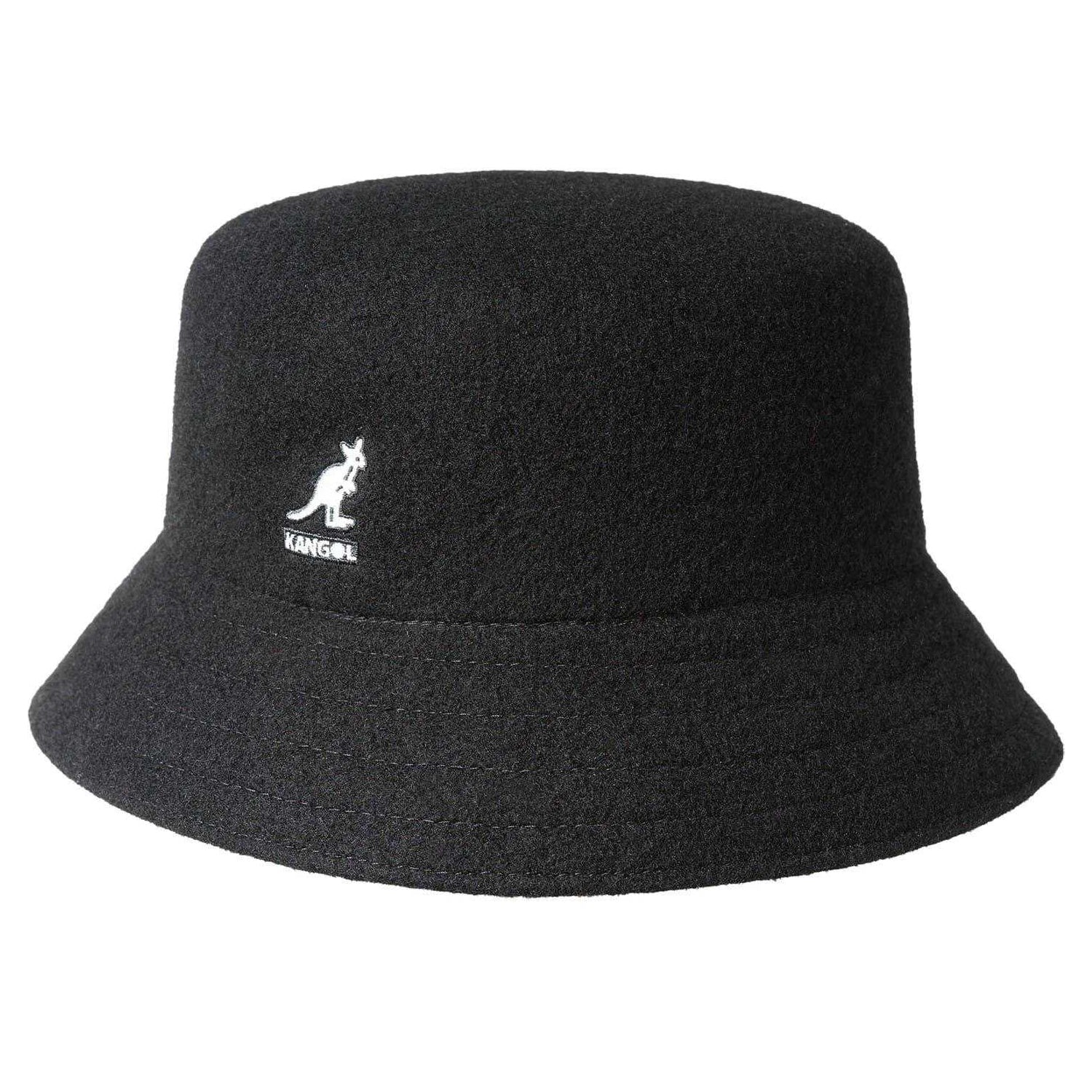 Black - Front - Kangol Unisex Adult Seamless Wool Casual Bucket Hat