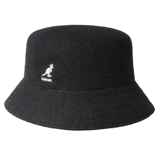 Black - Front - Kangol Unisex Adult Seamless Wool Casual Bucket Hat