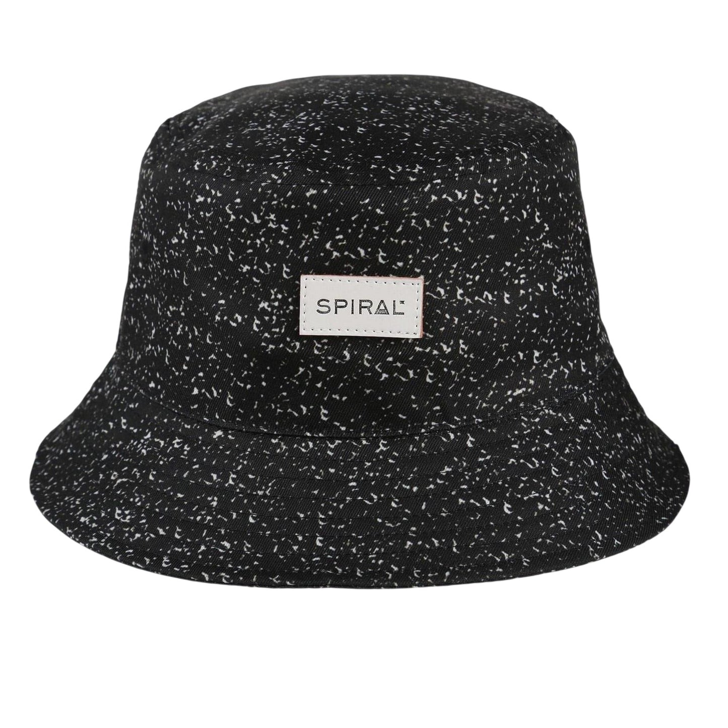 Black - Front - Spiral Unisex Adult Bucket Hat