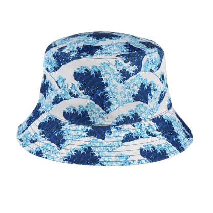 Multicoloured - Back - Spiral Unisex Adult Wave Bucket Hat