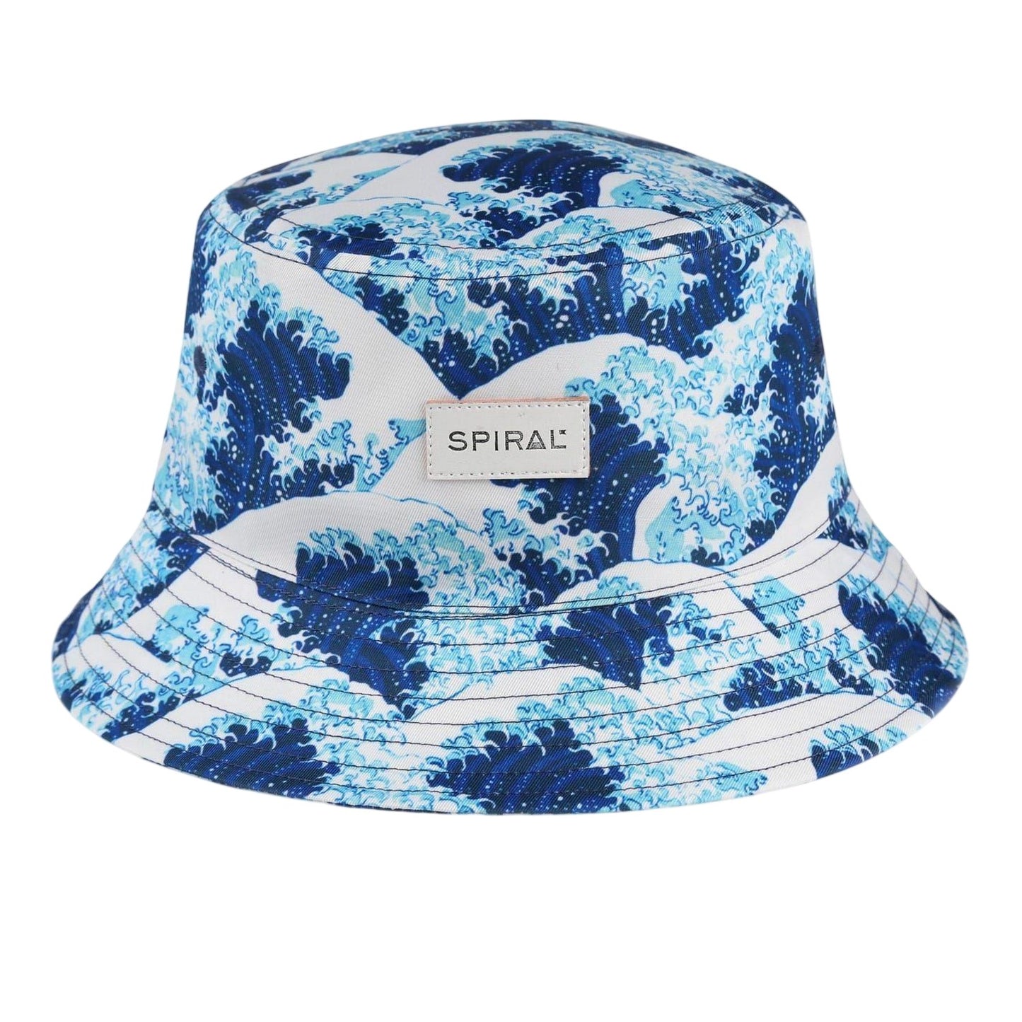 Multicoloured - Front - Spiral Unisex Adult Wave Bucket Hat