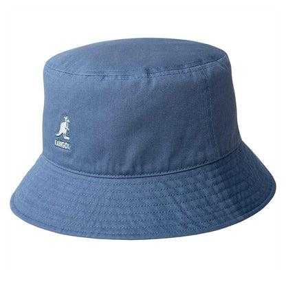 Denim Blue - Front - Kangol Unisex Adult Washed Cotton Casual Bucket Hat