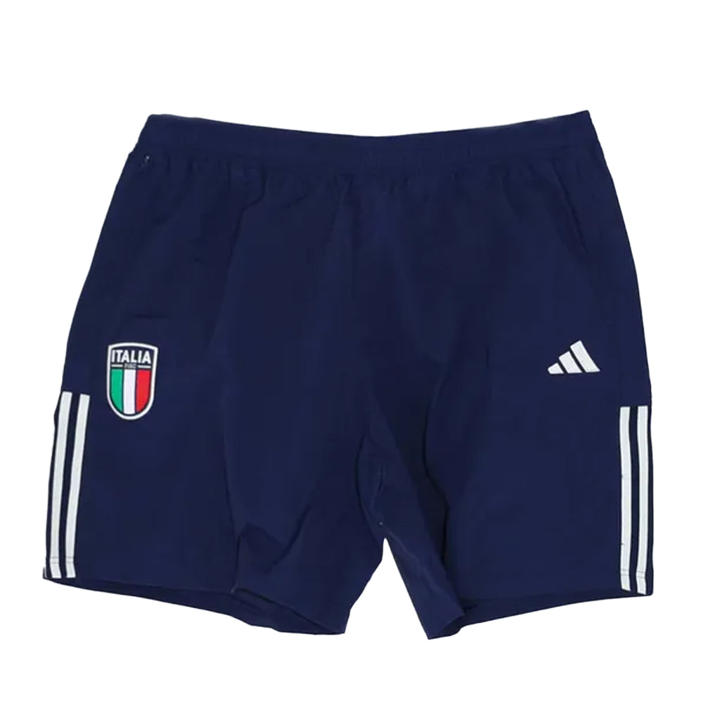 Blue - Front - Adidas Mens Italy 2023-24 Pro Training Shorts