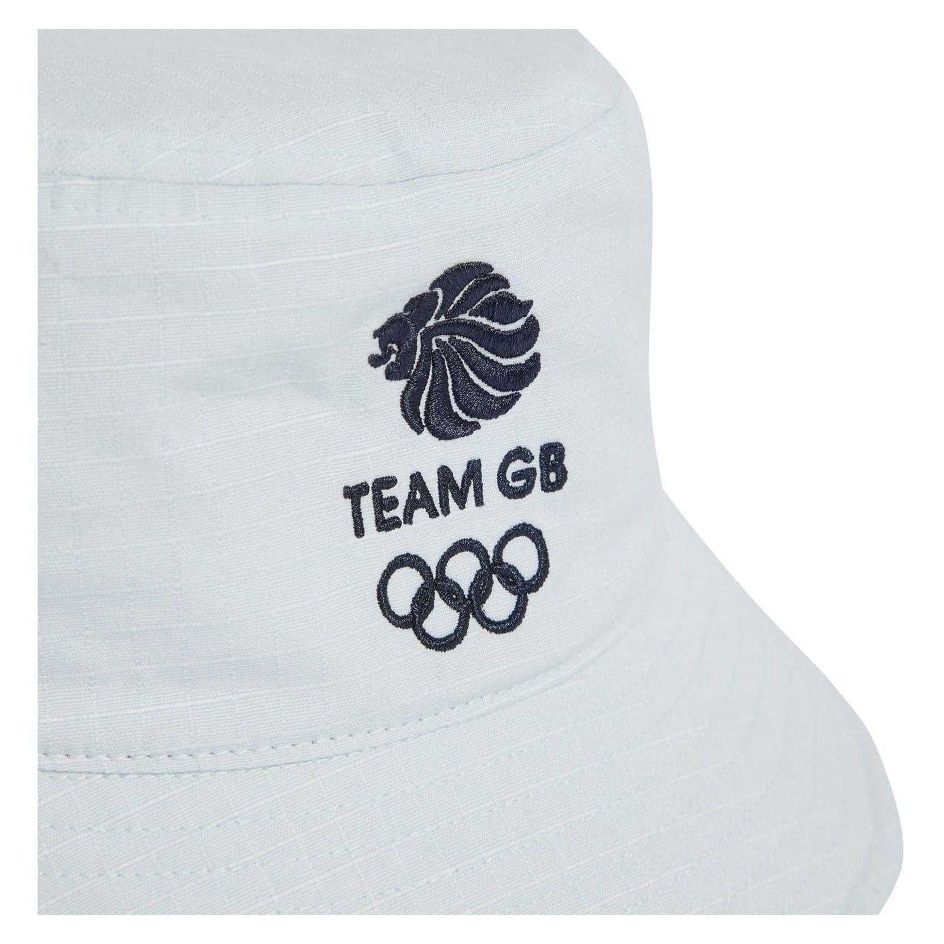 Sky Blue - Side - Adidas Unisex Adult Team GB Sport Bucket Hat