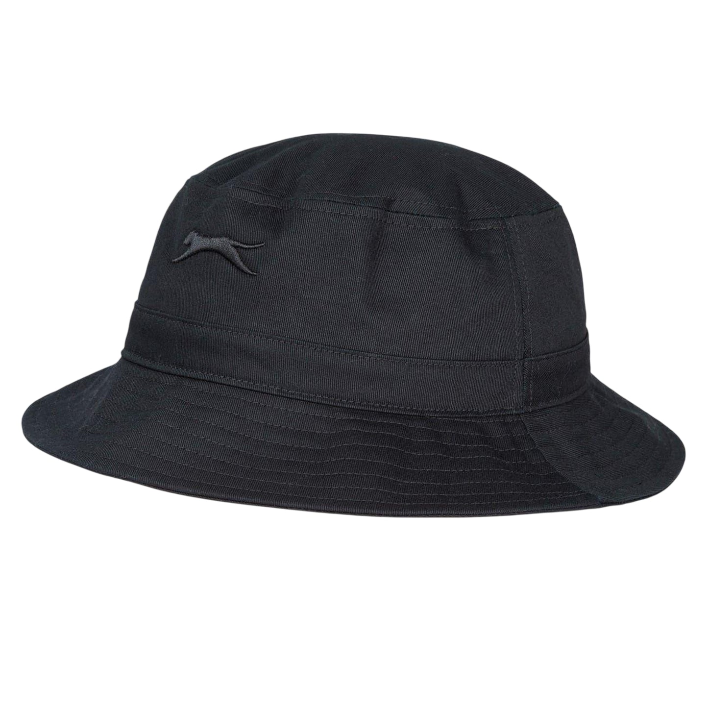 Black - Side - Slazenger Unisex Adult Embroidered Logo Cotton Bucket Hat