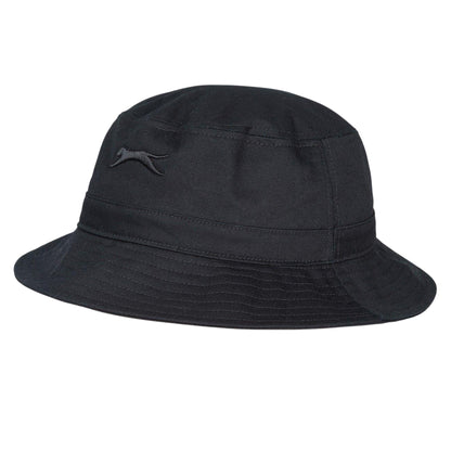 Black - Side - Slazenger Unisex Adult Embroidered Logo Cotton Bucket Hat