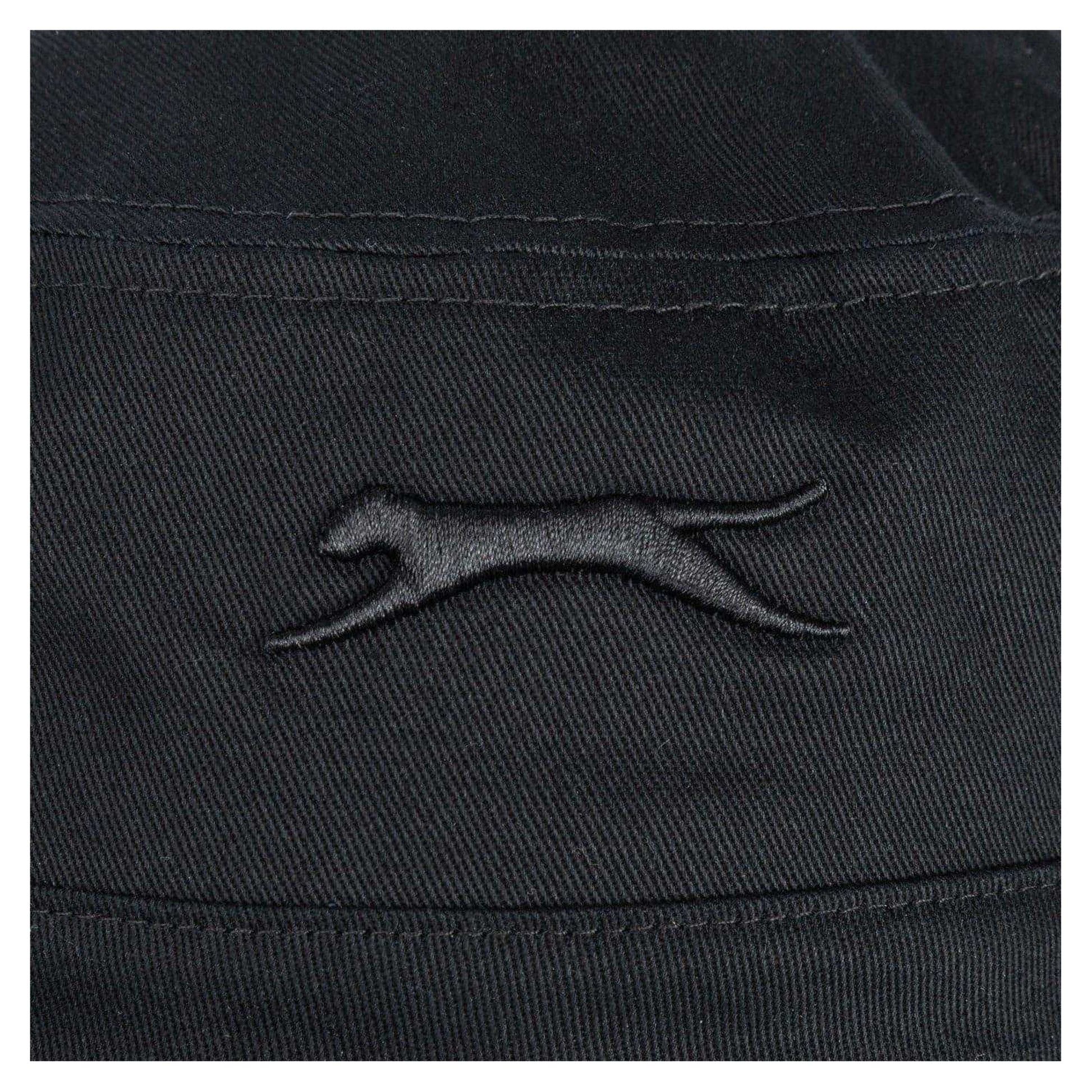 Black - Lifestyle - Slazenger Unisex Adult Embroidered Logo Cotton Bucket Hat