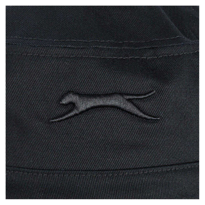 Black - Lifestyle - Slazenger Unisex Adult Embroidered Logo Cotton Bucket Hat