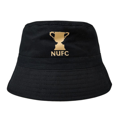 Black - Front - Newcastle United FC Unisex Adult NUFC Trophy Bucket Hat