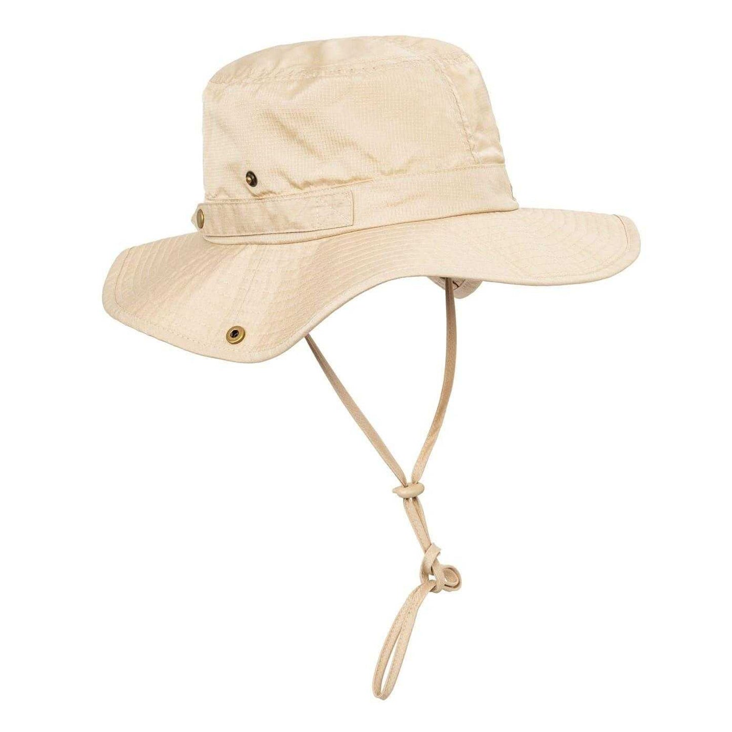 Beige - Back - Gelert Unisex Adult Wide Brim Outdoor Bucket Hat