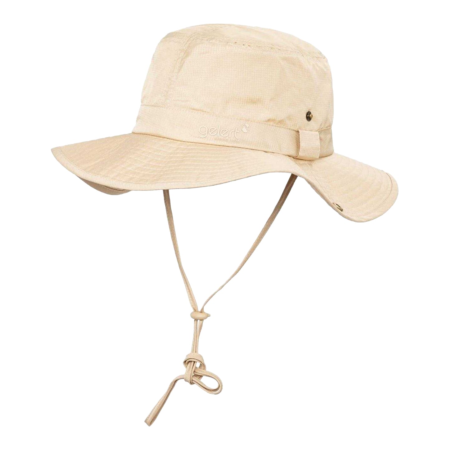 Beige - Side - Gelert Unisex Adult Wide Brim Outdoor Bucket Hat