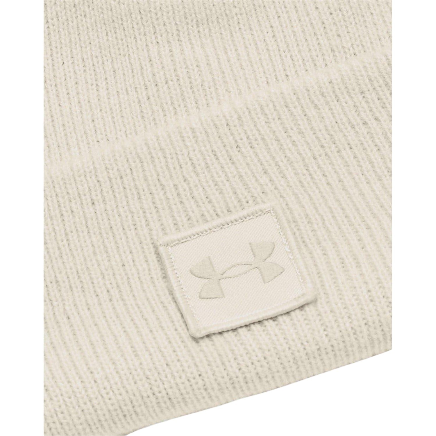 White - Back - Under Armour Unisex Adult Halftime Shallow Ribbed Casual Beanie