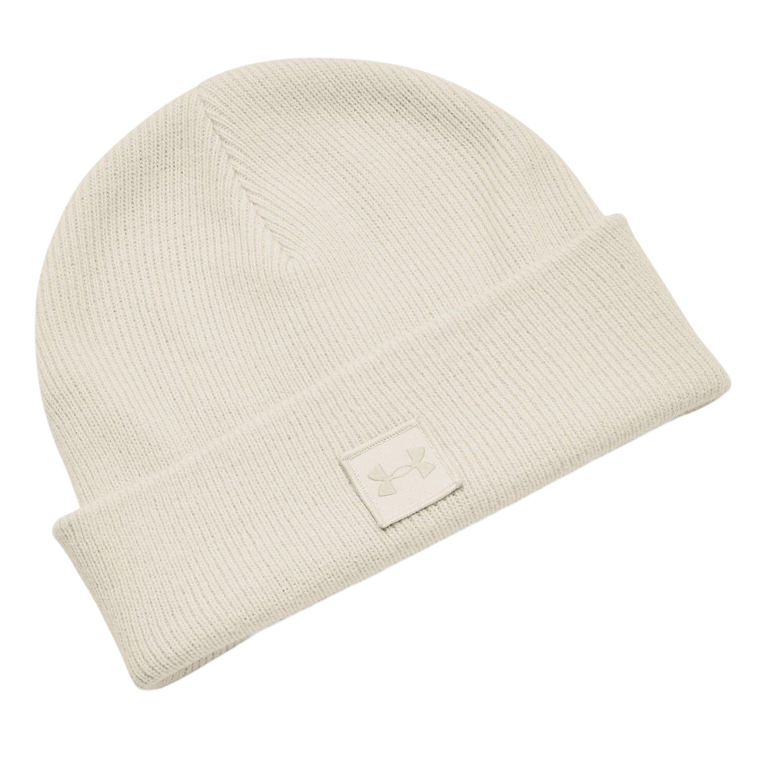 White - Front - Under Armour Unisex Adult Halftime Shallow Ribbed Casual Beanie