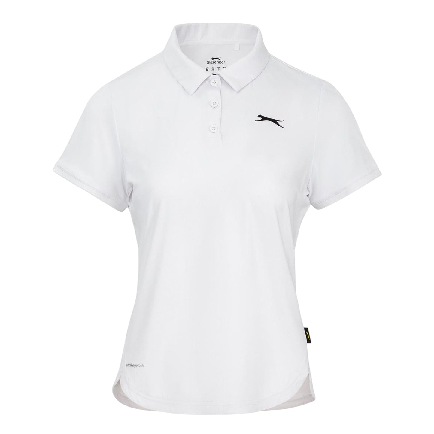 White - Front - Slazenger Womens-Ladies Sports Polo Shirt