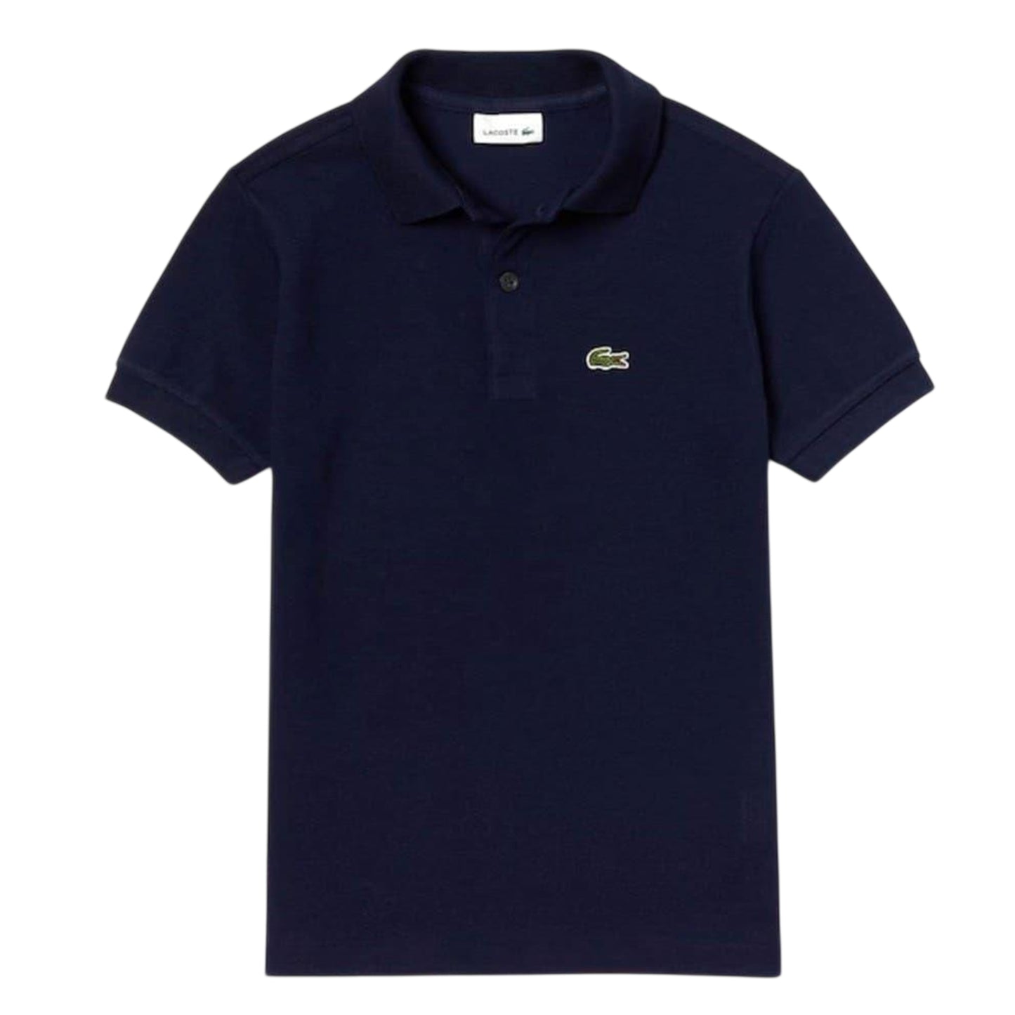 Navy - Front - Lacoste Boys Pique Polo Shirt