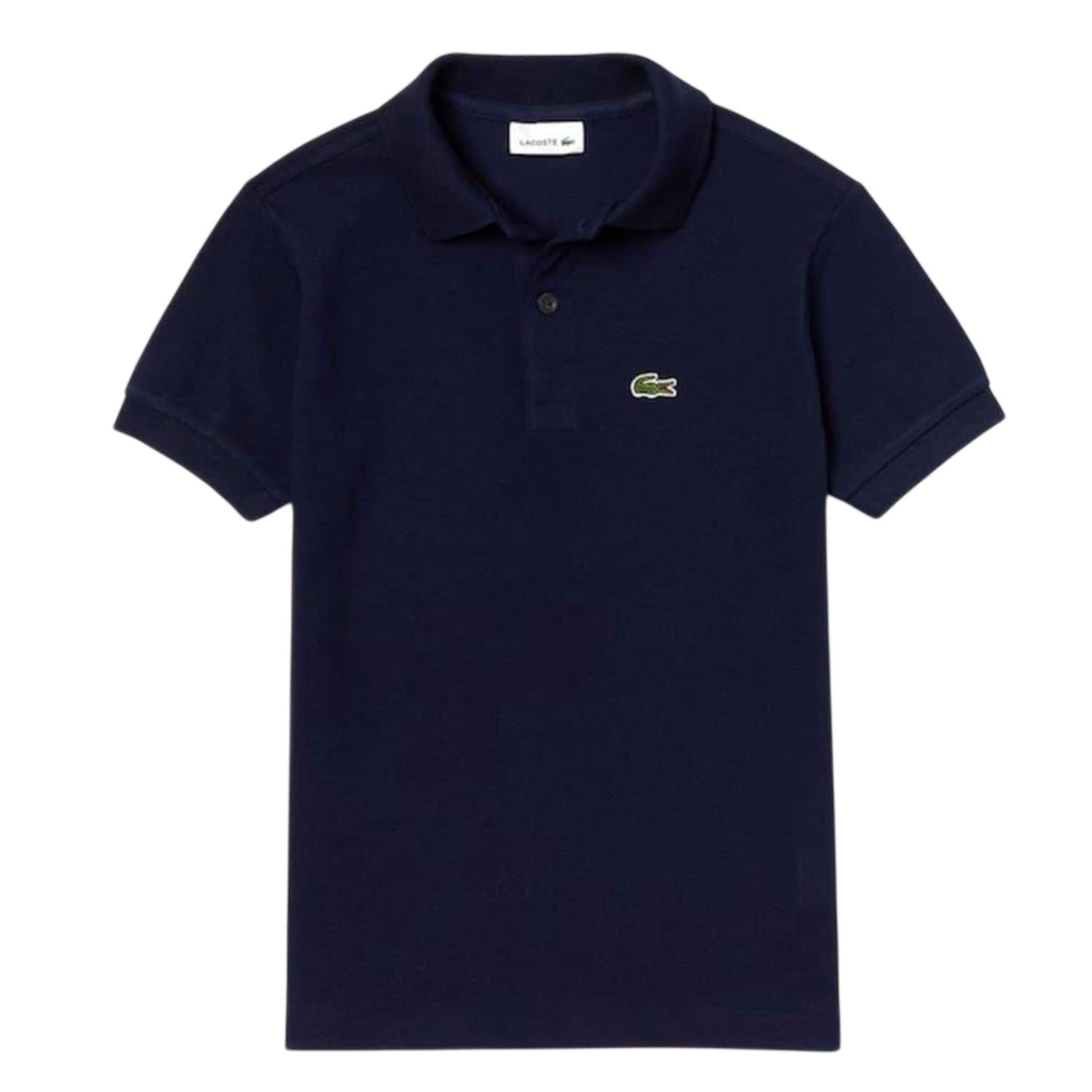 Navy - Front - Lacoste Boys Pique Polo Shirt