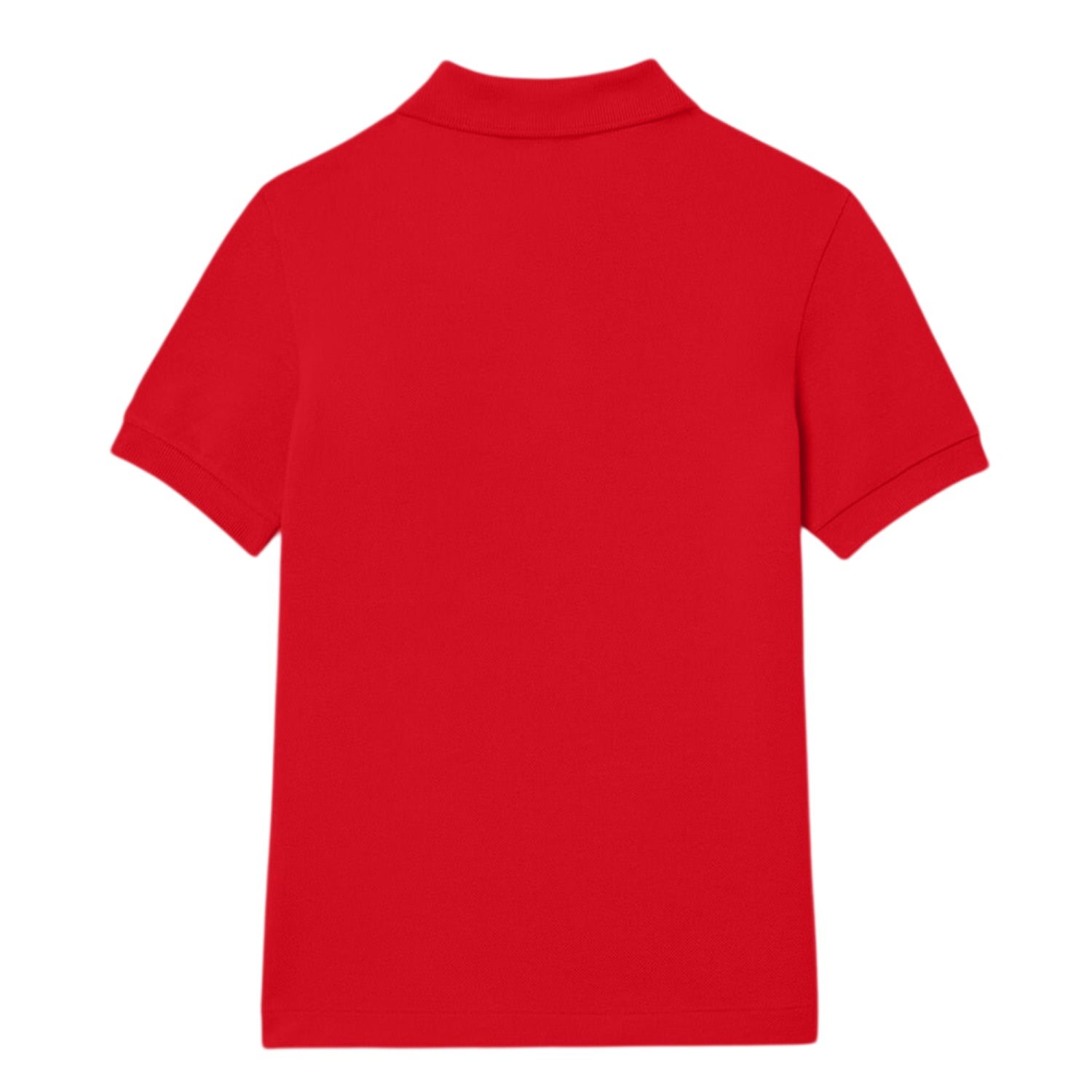 Red - Back - Lacoste Boys Pique Polo Shirt