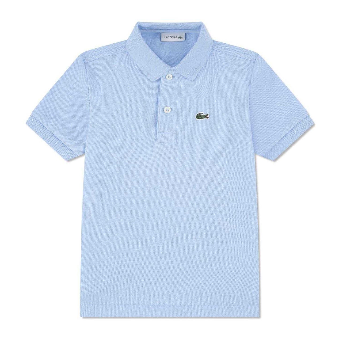 Blue - Front - Lacoste Boys Pique Polo Shirt