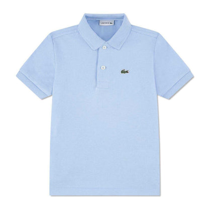Blue - Front - Lacoste Boys Pique Polo Shirt
